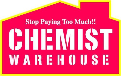 STOP PAYING TOO MUCH!! CHEMIST WAREHOUSE trademark