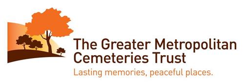 PLACES., THE GREATER METROPOLITAN CEMETERIES TRUST LASTING MEMORIES, PEACEFUL trademark