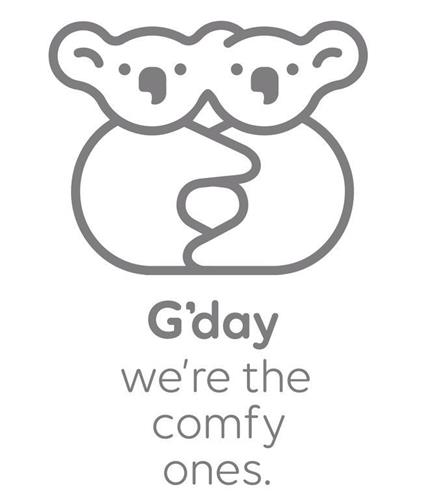 G'DAY WE'RE THE COMFY ONES. trademark