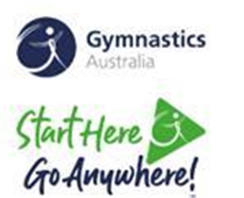 GYMNASTICS AUSTRALIA START HERE GO ANYWHERE! trademark