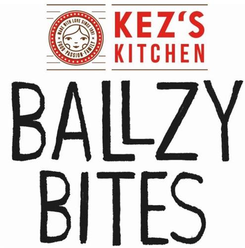 KEZ'S KITCHEN MADE WITH LOVE SINCE 1991 FOOD PASSION FAMILY BALLZY BITES trademark