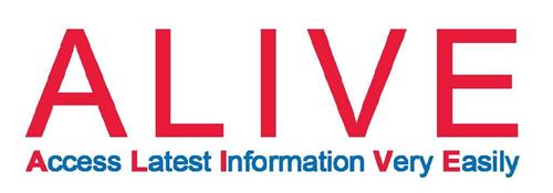 ALIVE ACCESS LATEST INFORMATION VERY EASILY trademark