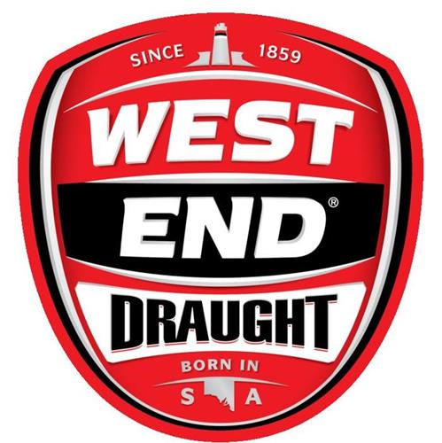 WEST END DRAUGHT SINCE 1859 BORN IN SA trademark