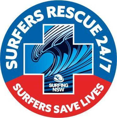 SURFERS RESCUE 24/7 SURFERS SAVE LIVES SURFING NSW trademark