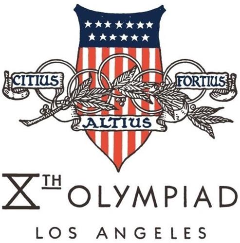 CITIUS ALTIUS FORTIUS XTH OLYMPIAD LOS ANGELES trademark