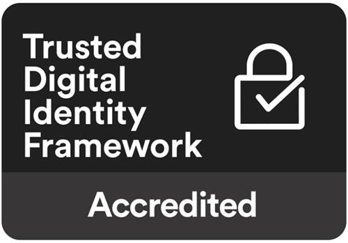 TRUSTED DIGITAL IDENTITY FRAMEWORK ACCREDITED trademark