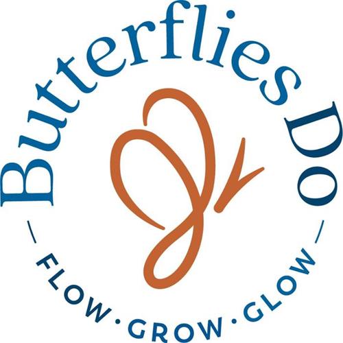 BUTTERFLIES DO FLOW GROW GLOW trademark