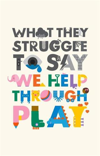 WHAT THEY STRUGGLE TO SAY WE HELP THROUGH PLAY trademark