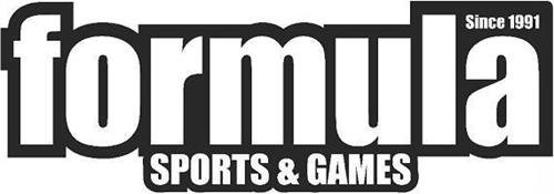 FORMULA SPORTS & GAMES SINCE 1991 trademark