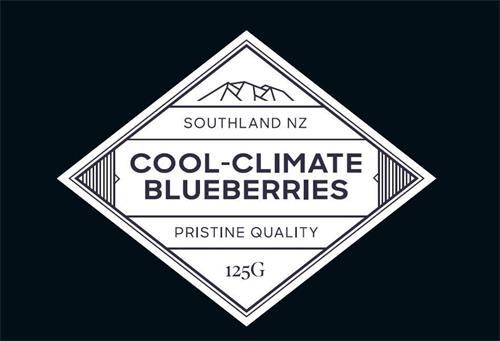 SOUTHLAND NZ COOL-CLIMATE BLUEBERRIES PRISTINE QUALITY trademark