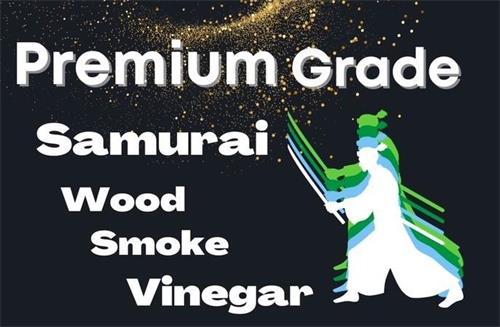 PREMIUM GRADE SAMURAI WOOD SMOKE VINEGAR trademark