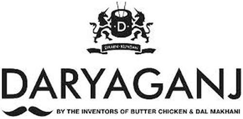 D DARYAGANJ BY THE INVENTORS OF BUTTER CHICKEN & DAL MAKHNI trademark