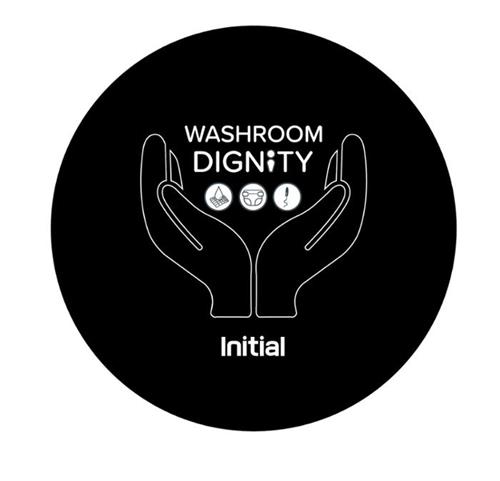 WASHROOM DIGNITY INITIAL trademark