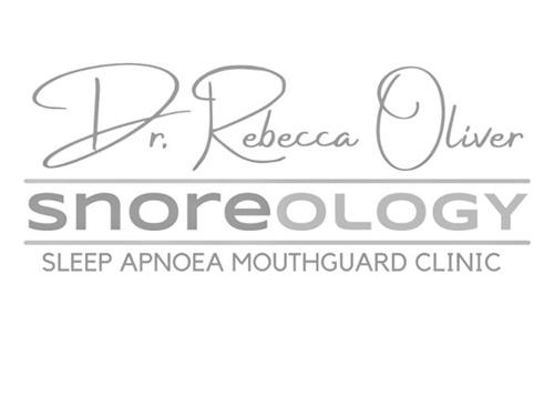 DR. REBECCA OLIVER SNOREOLOGY SLEEP APNOEA MOUTHGUARD CLINIC trademark