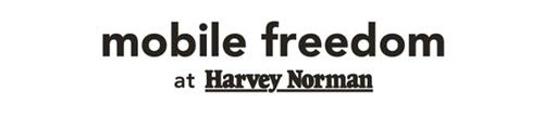 MOBILE FREEDOM AT HARVEY NORMAN trademark