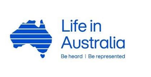 LIFE IN AUSTRALIA BE HEARD BE REPRESENTED trademark