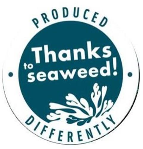 THANKS TO SEAWEED! PRODUCED DIFFERENTLY trademark