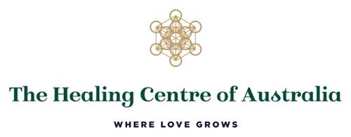 THE HEALING CENTRE OF AUSTRALIA WHERE LOVE GROWS trademark