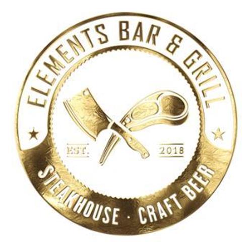 ELEMENTS BAR & GRILL EST. 2018 STEAKHOUSE CRAFT BEER trademark