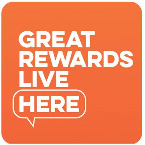 GREAT REWARDS LIVE HERE trademark