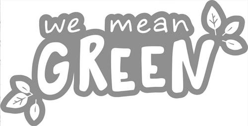 WE MEAN GREEN trademark