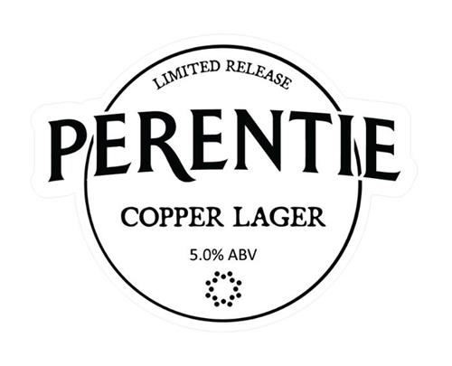 PERENTIE LIMITED RELEASE COPPER LAGER 5.0% ABV trademark